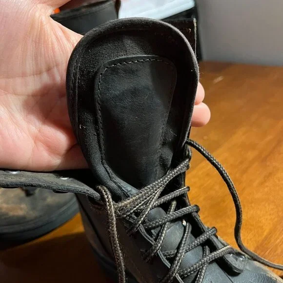 Rhino Distressed Leather Lace Up Packer Boots US 8 Grunge Hobo Combat Western